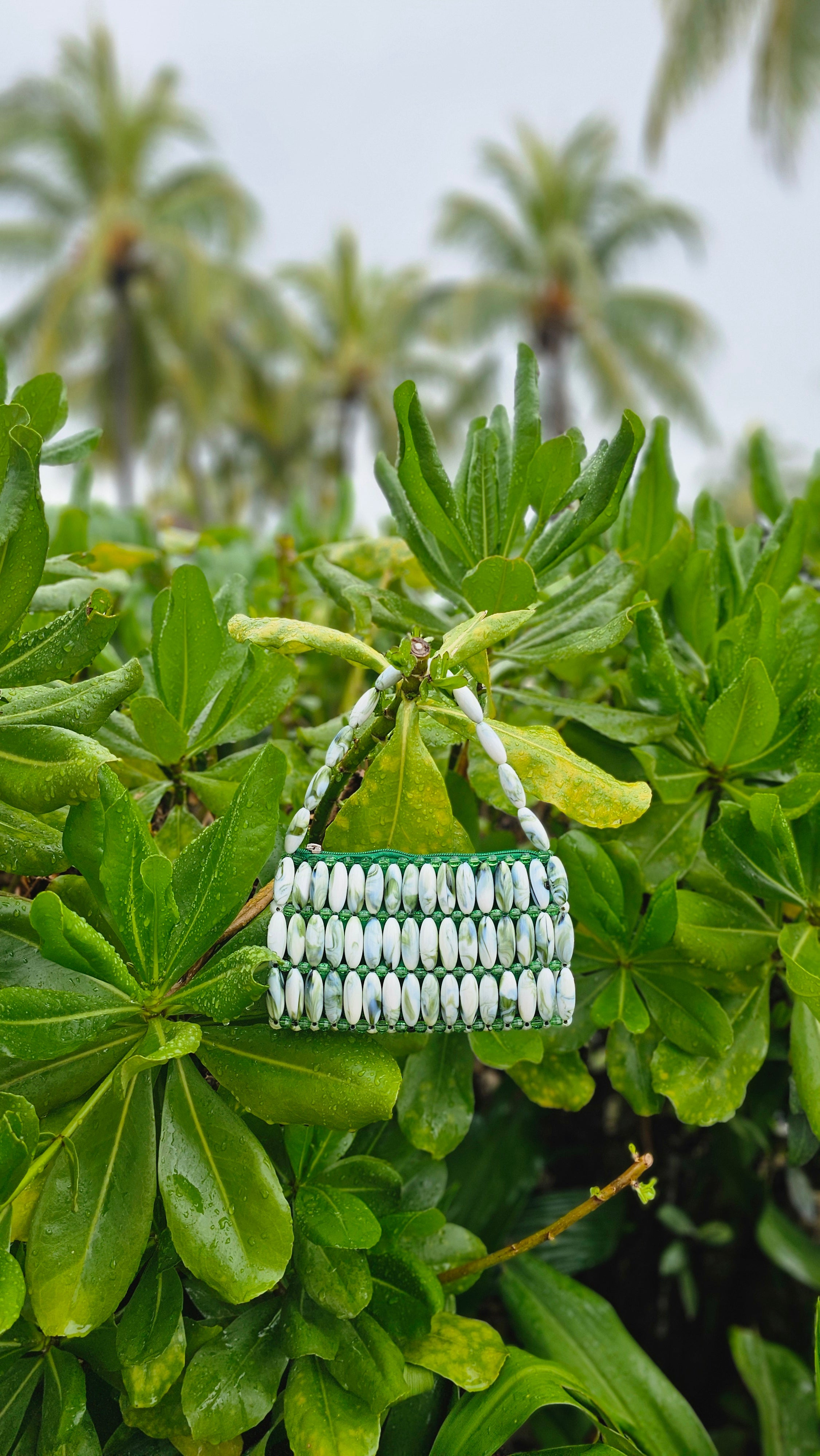 On My Way Out Beaded Bag