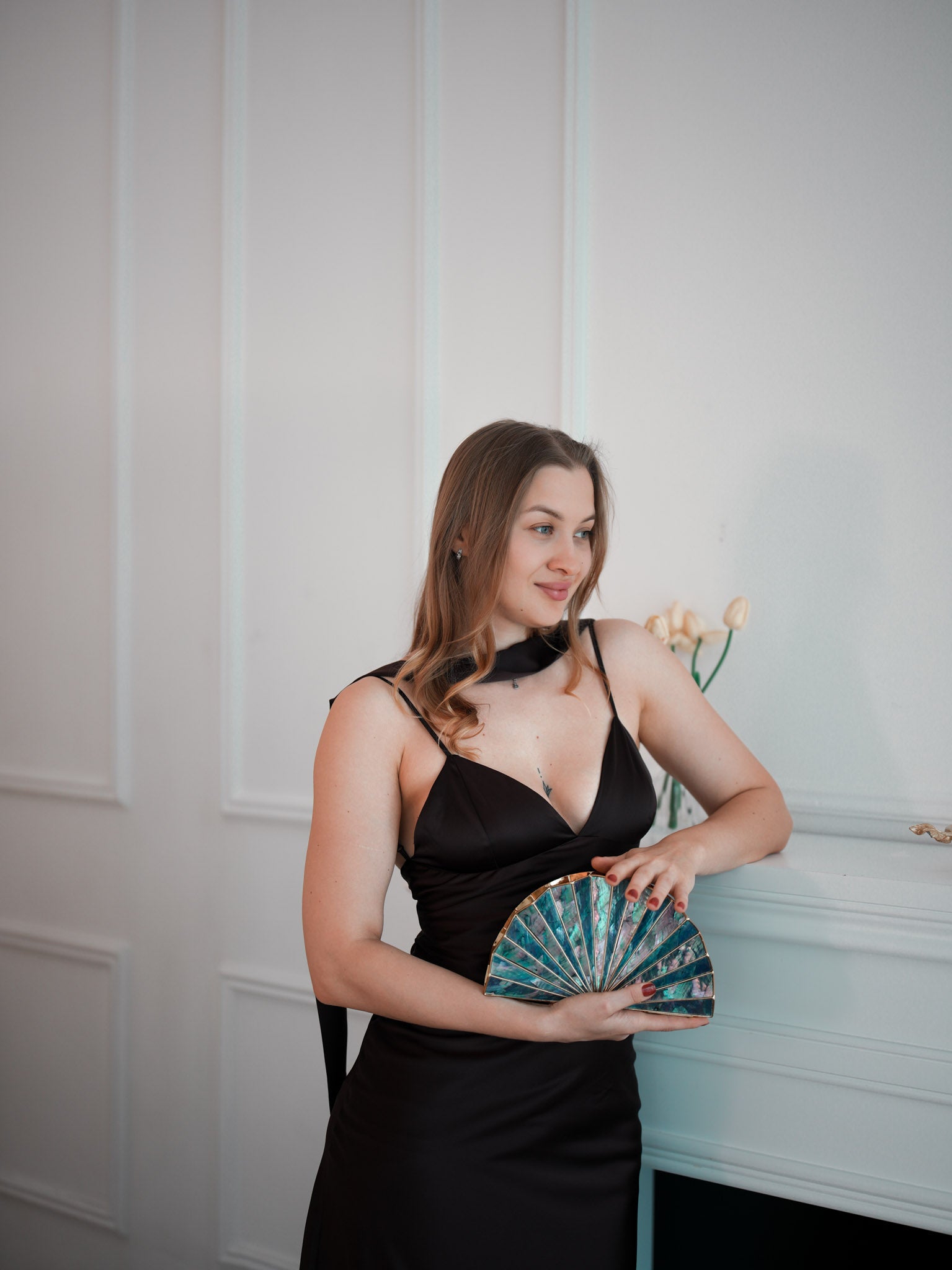 A Story to Carry Mother of Pearl Clutch