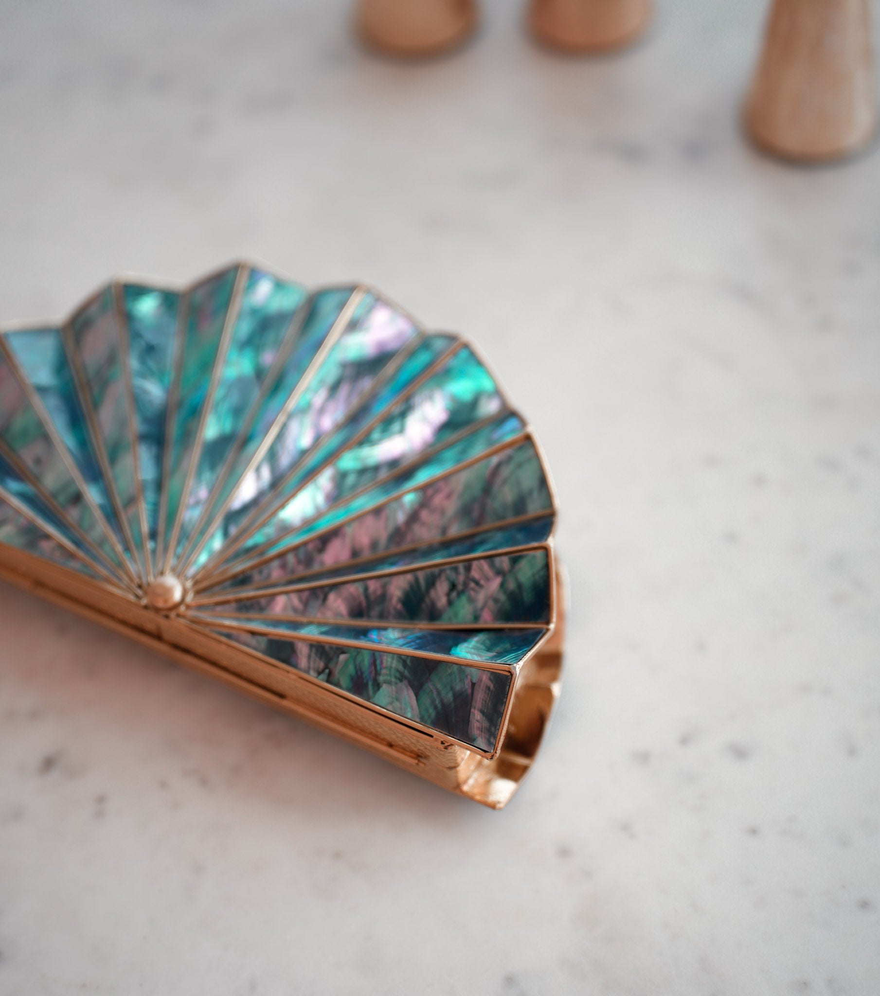 A Story to Carry Mother of Pearl Clutch