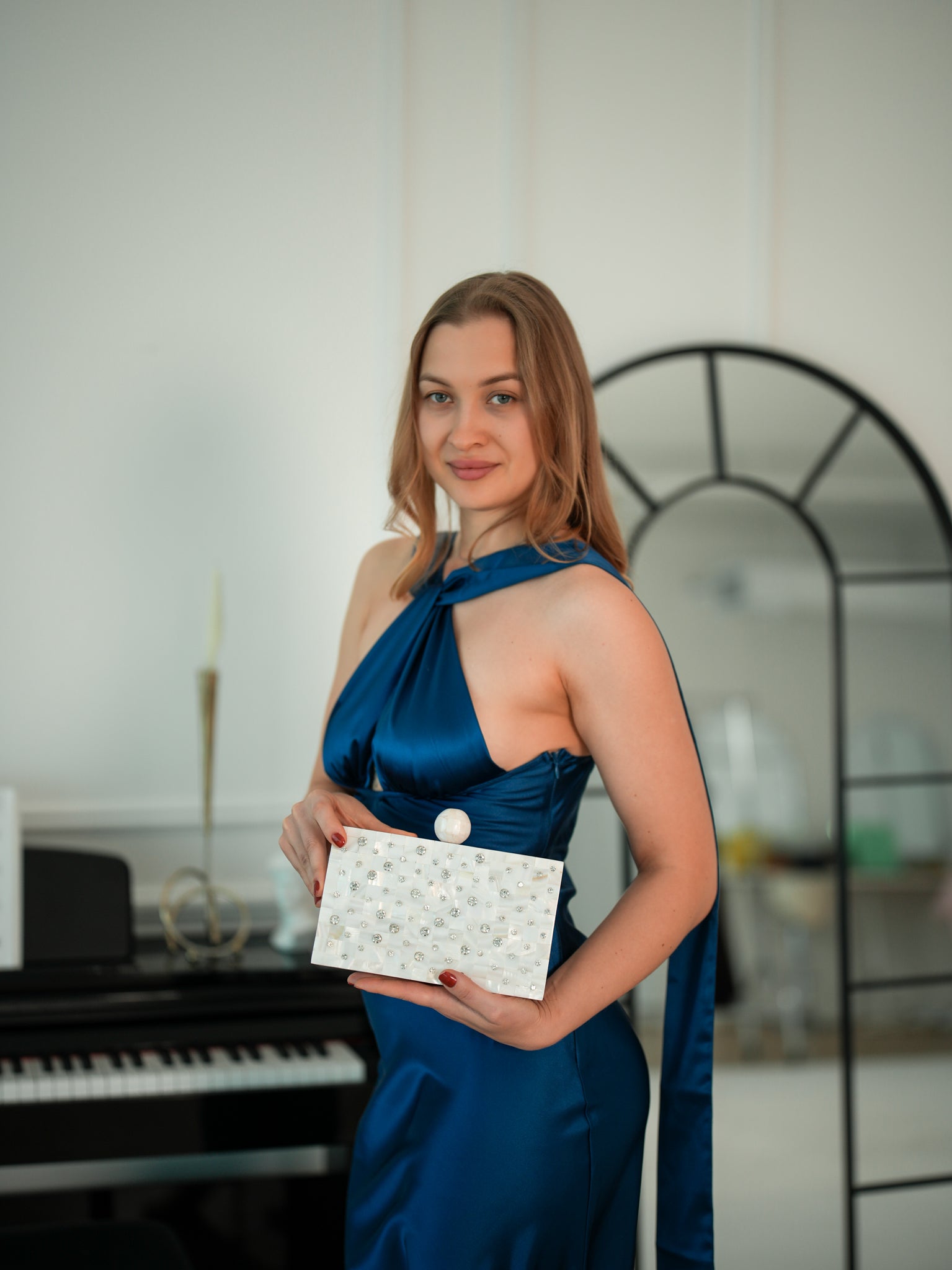 Sweet Serenity Mother of Pearl Clutch