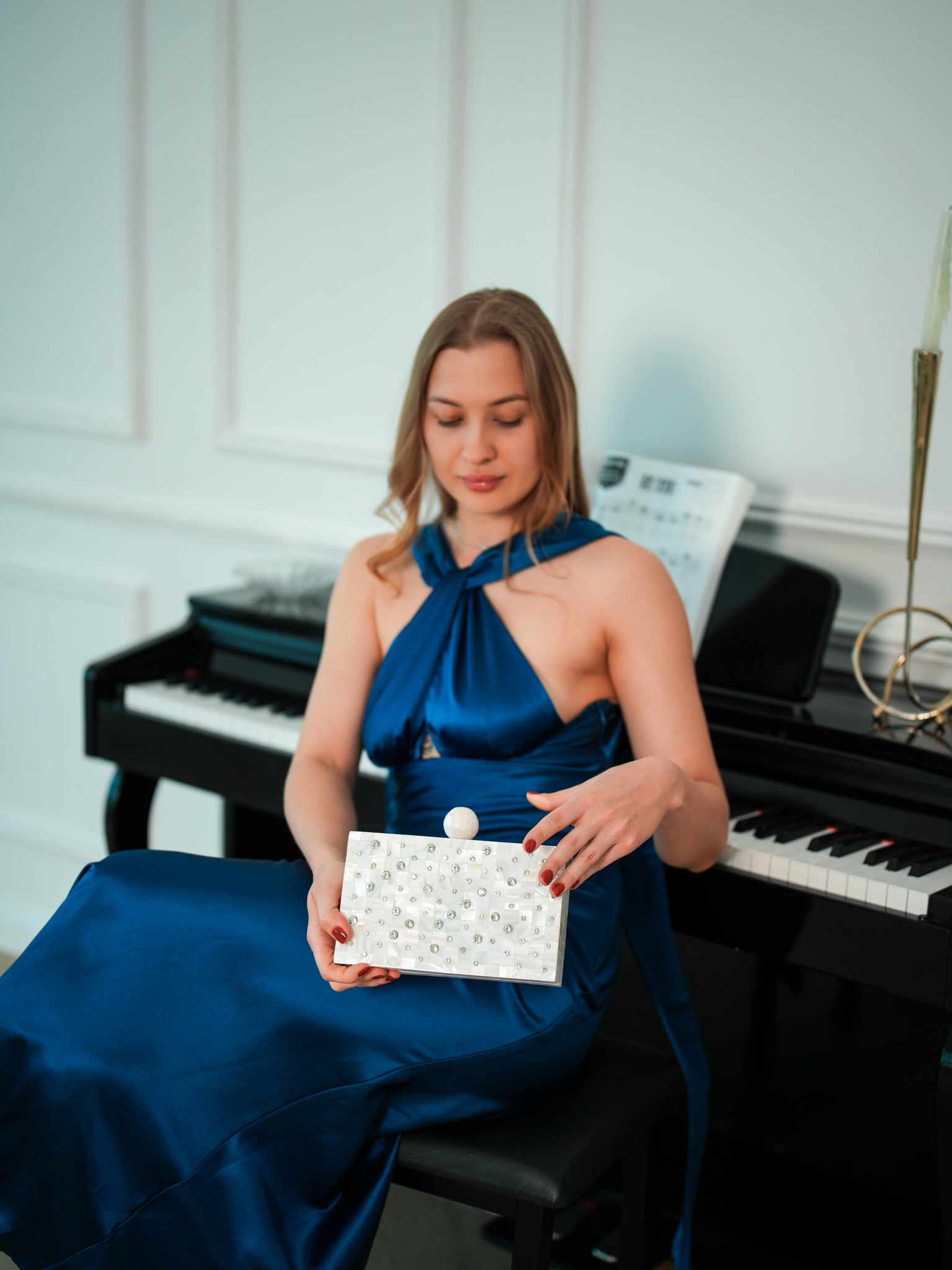 Sweet Serenity Mother of Pearl Clutch