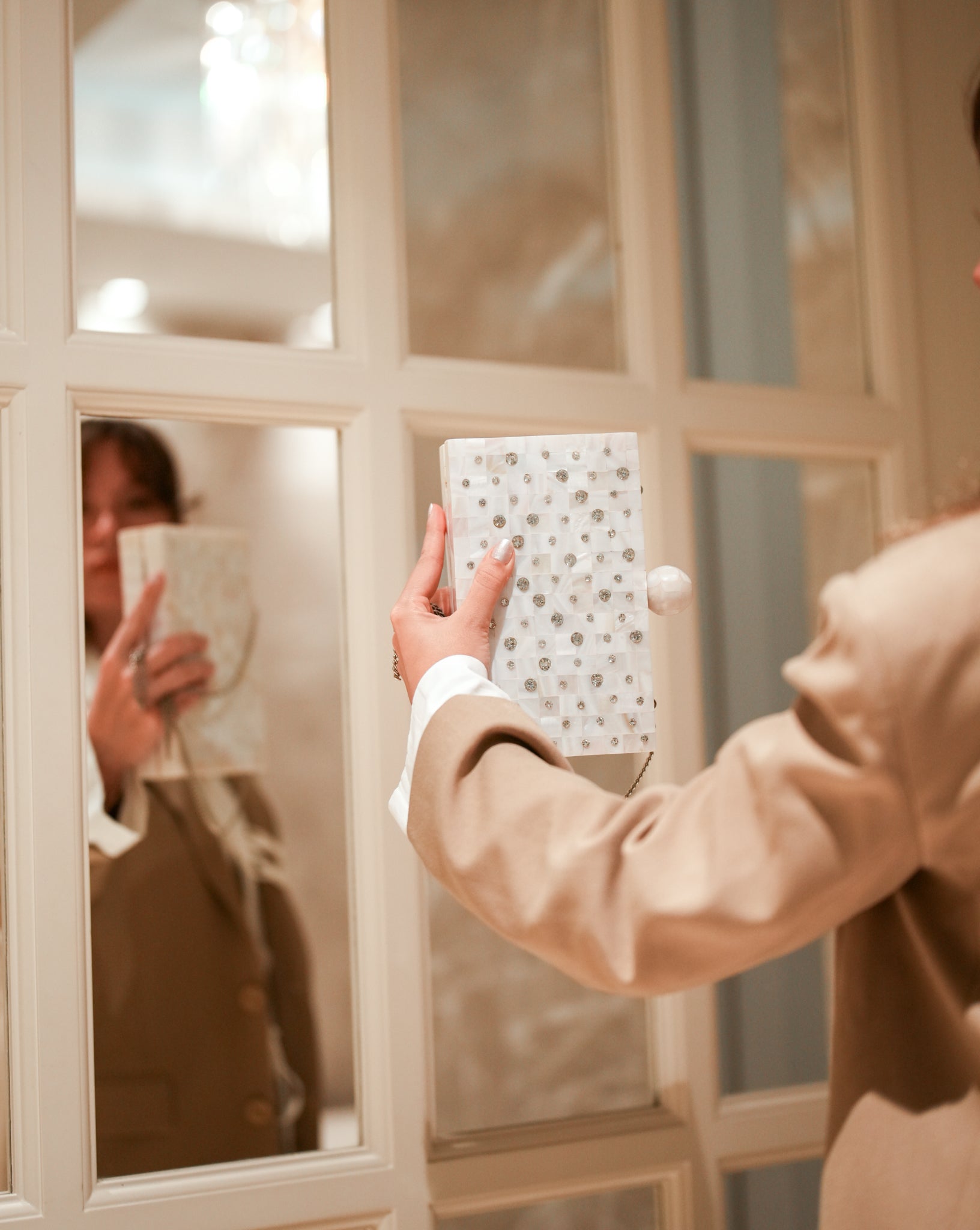 Sweet Serenity Mother of Pearl Clutch