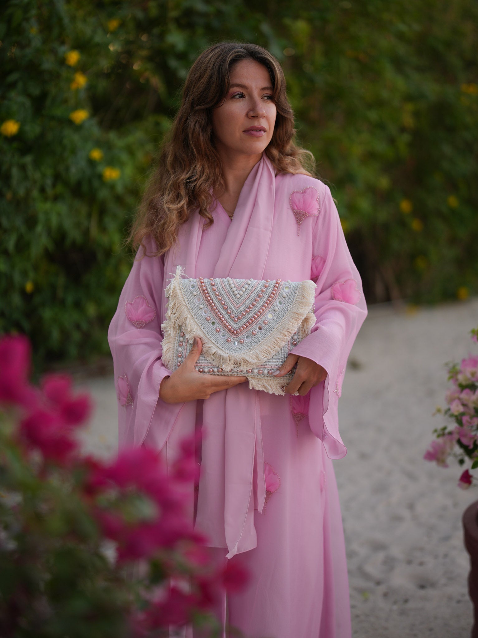 Blush Nomade Bohemian Clutch
