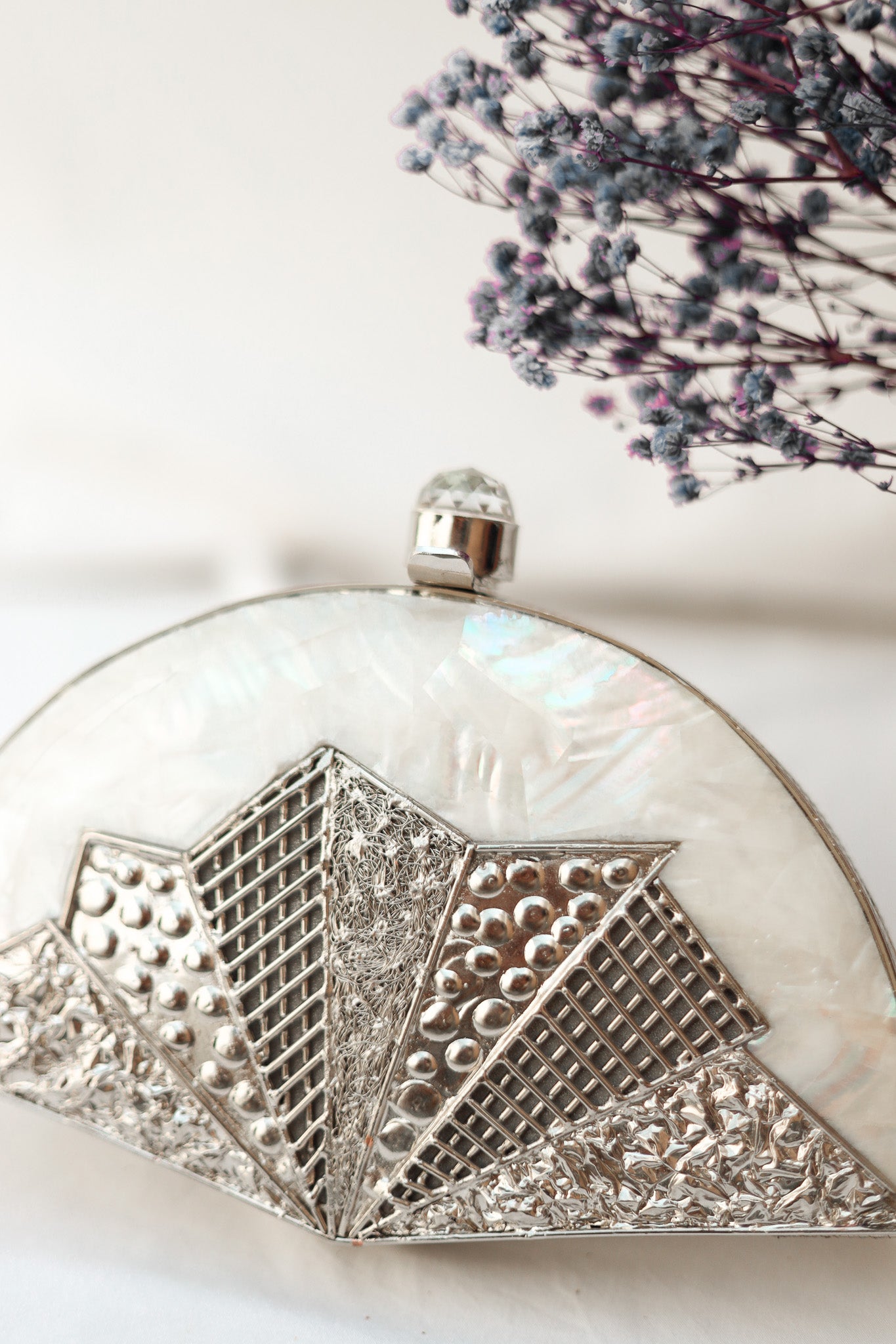 Party Clutch Purse, Oceans of Love Brass Clutch, Selomenika