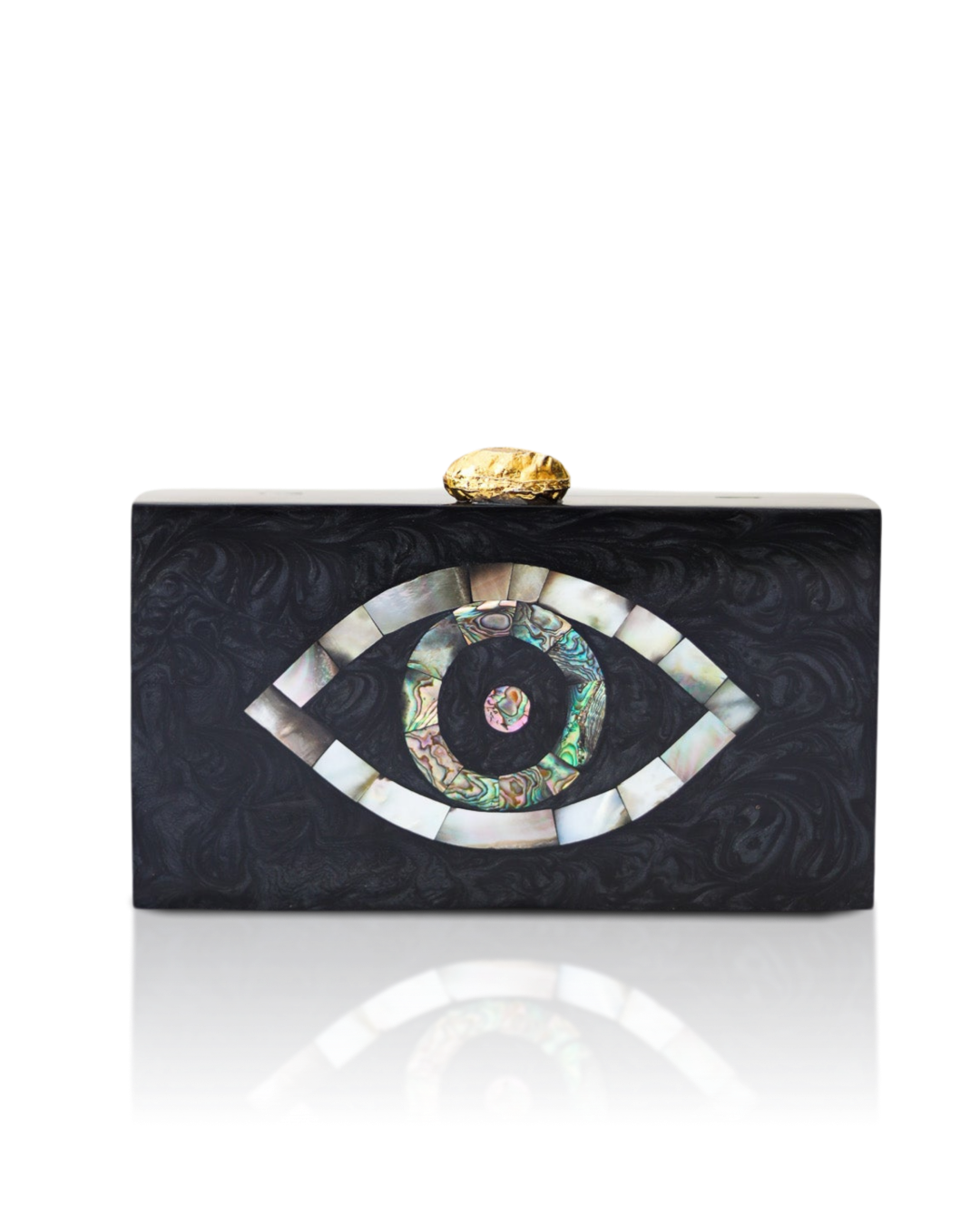 The World In Your Eye Black Resin Bag