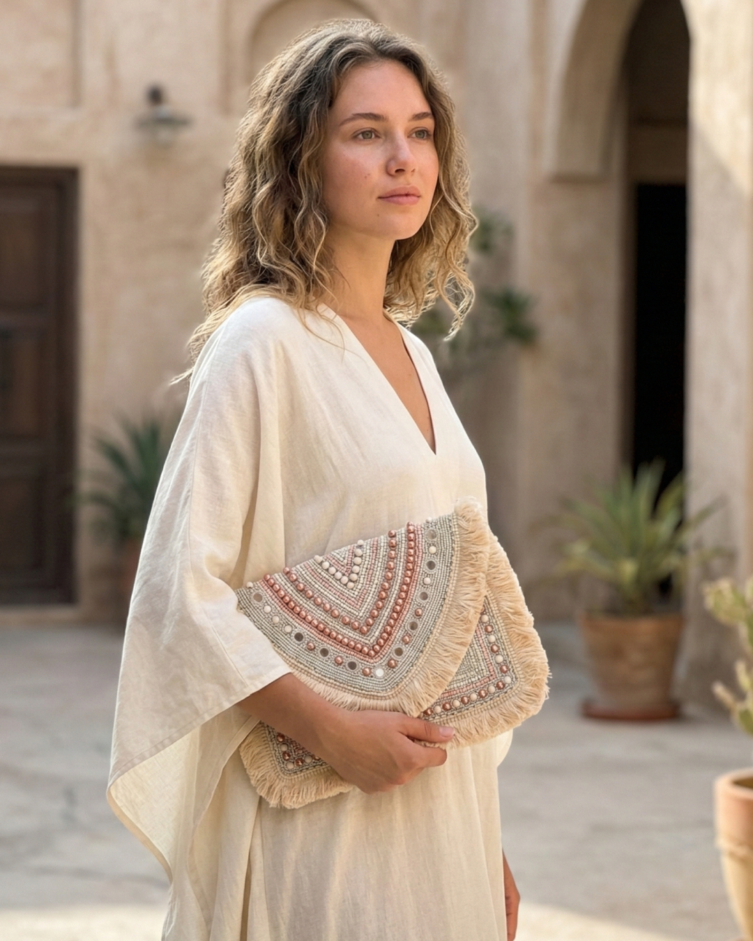 Blush Nomade Bohemian Clutch