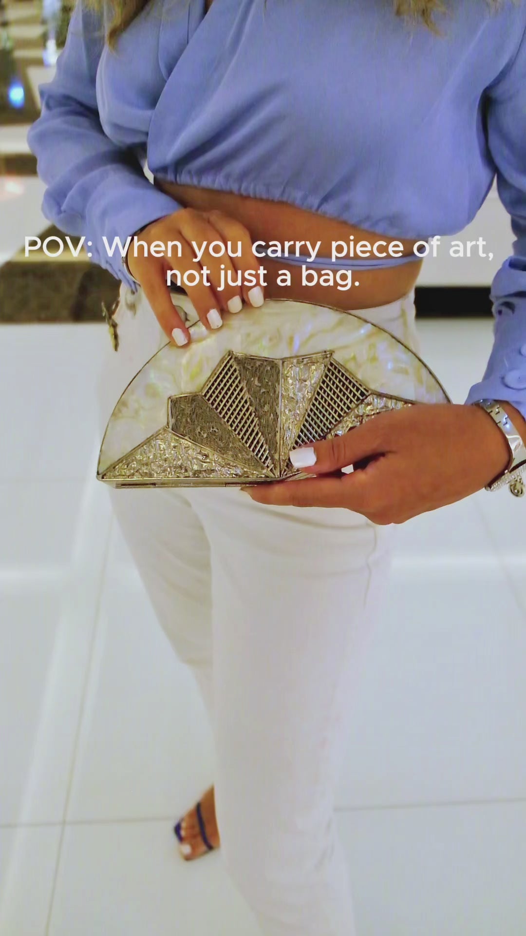 Oceans of Love Brass Clutch