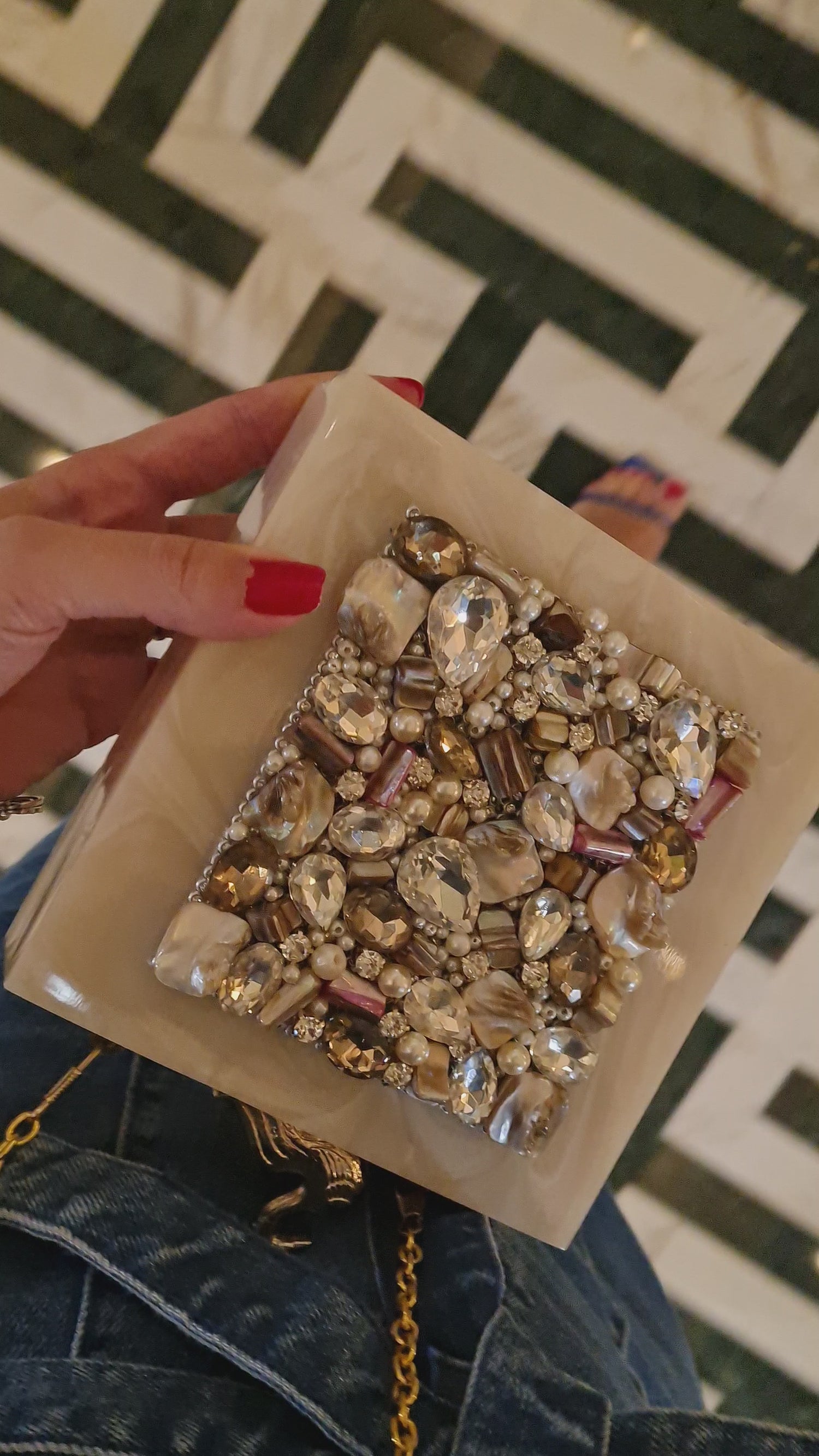 Delightfully in Love Resin Clutch