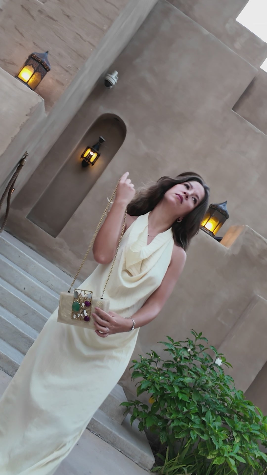 Over the Moon Resin Clutch