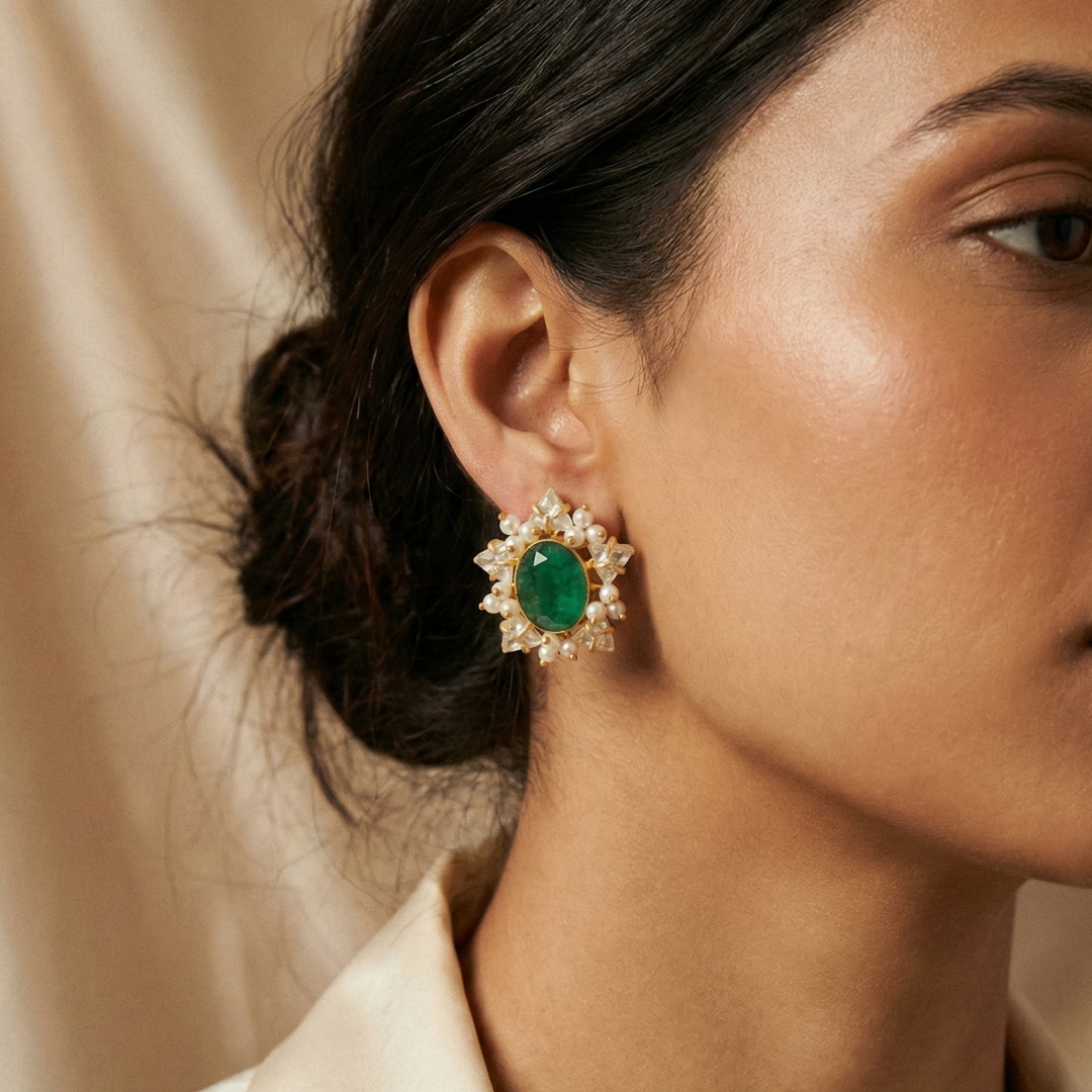 أقراط حجر اكسيد الالمونيوم الحب الدائم