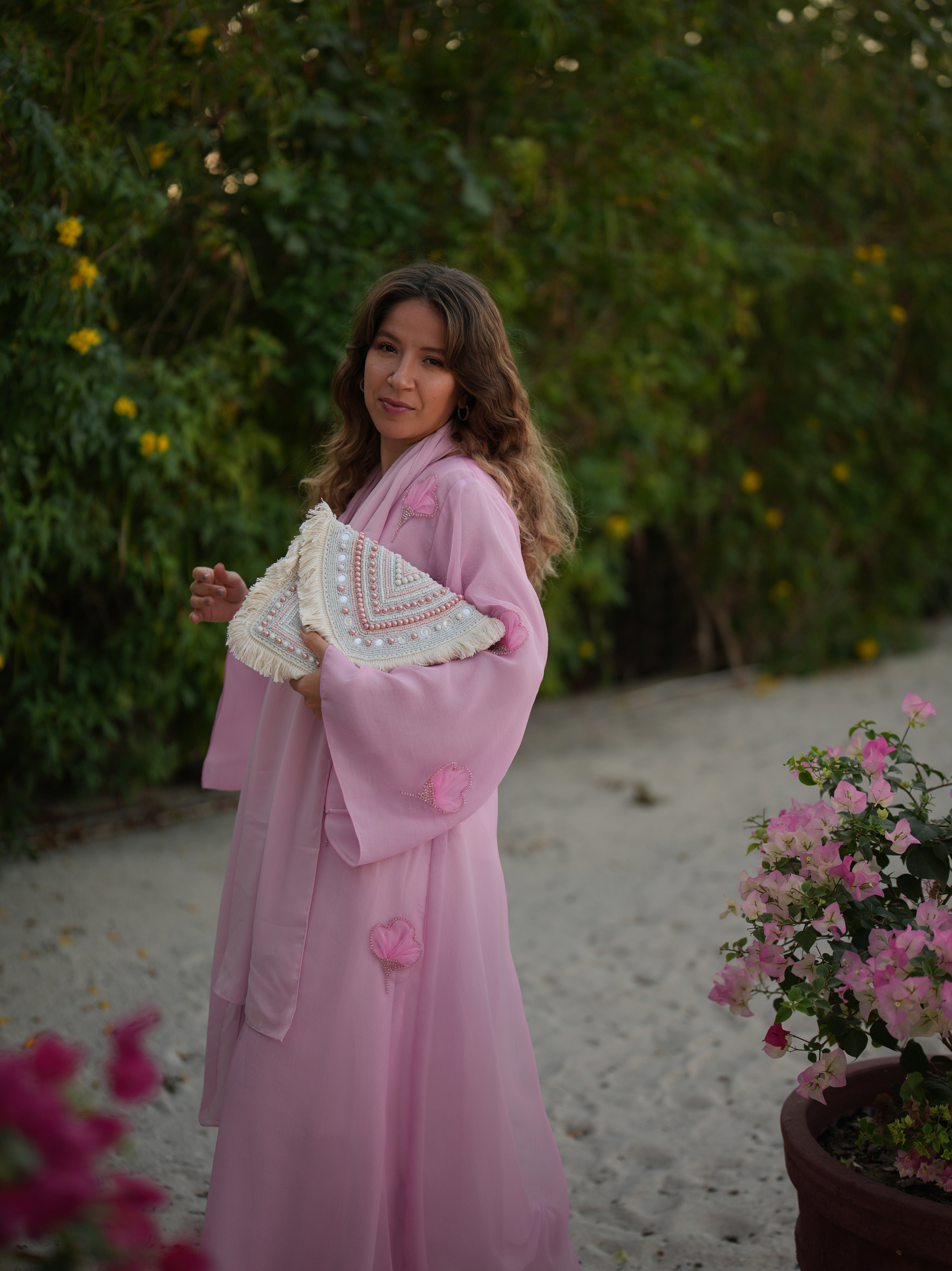 Blush Nomade Bohemian Clutch