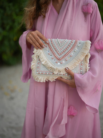Blush Nomade Bohemian Clutch