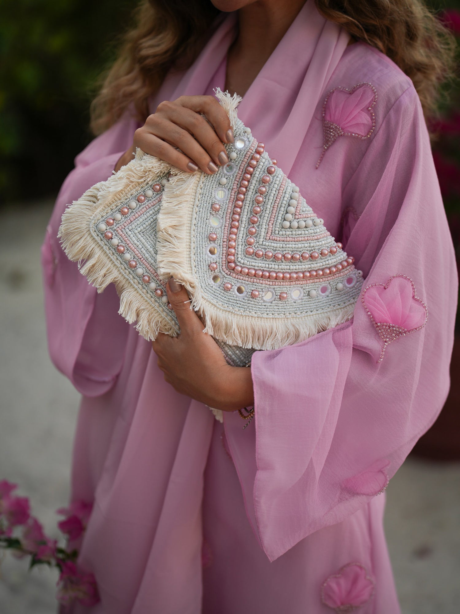 Blush Nomade Bohemian Clutch