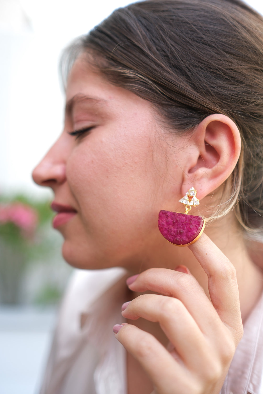 Heartfelt Harmony Druzy Stone Earrings