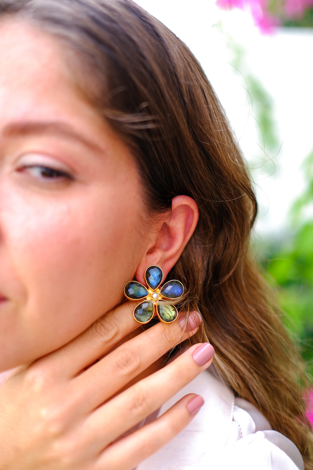 Timeless Love Labradorite Stone Earrings