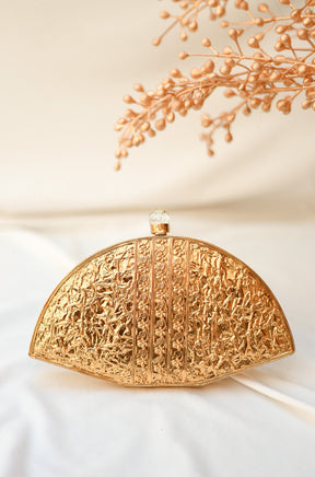 Unique Evening Clutch Bag, Definition of Love Brass Clutch, Selomenika