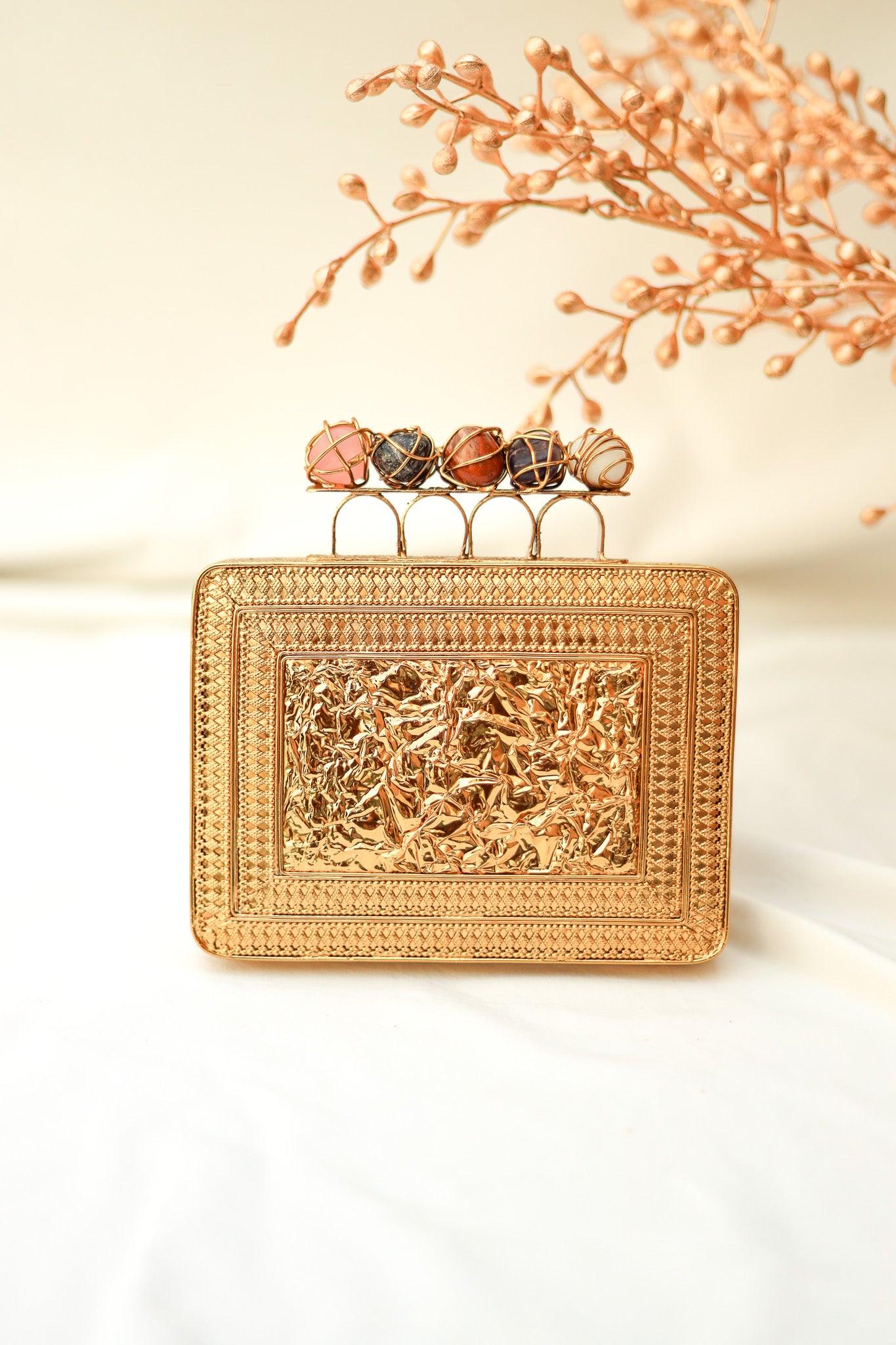 The Golden Shell Clutch - Alice May Bridal