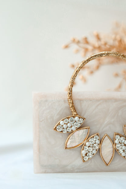 Evening Clutch Bag For Wedding, Night Resin Clutch, Selomenika