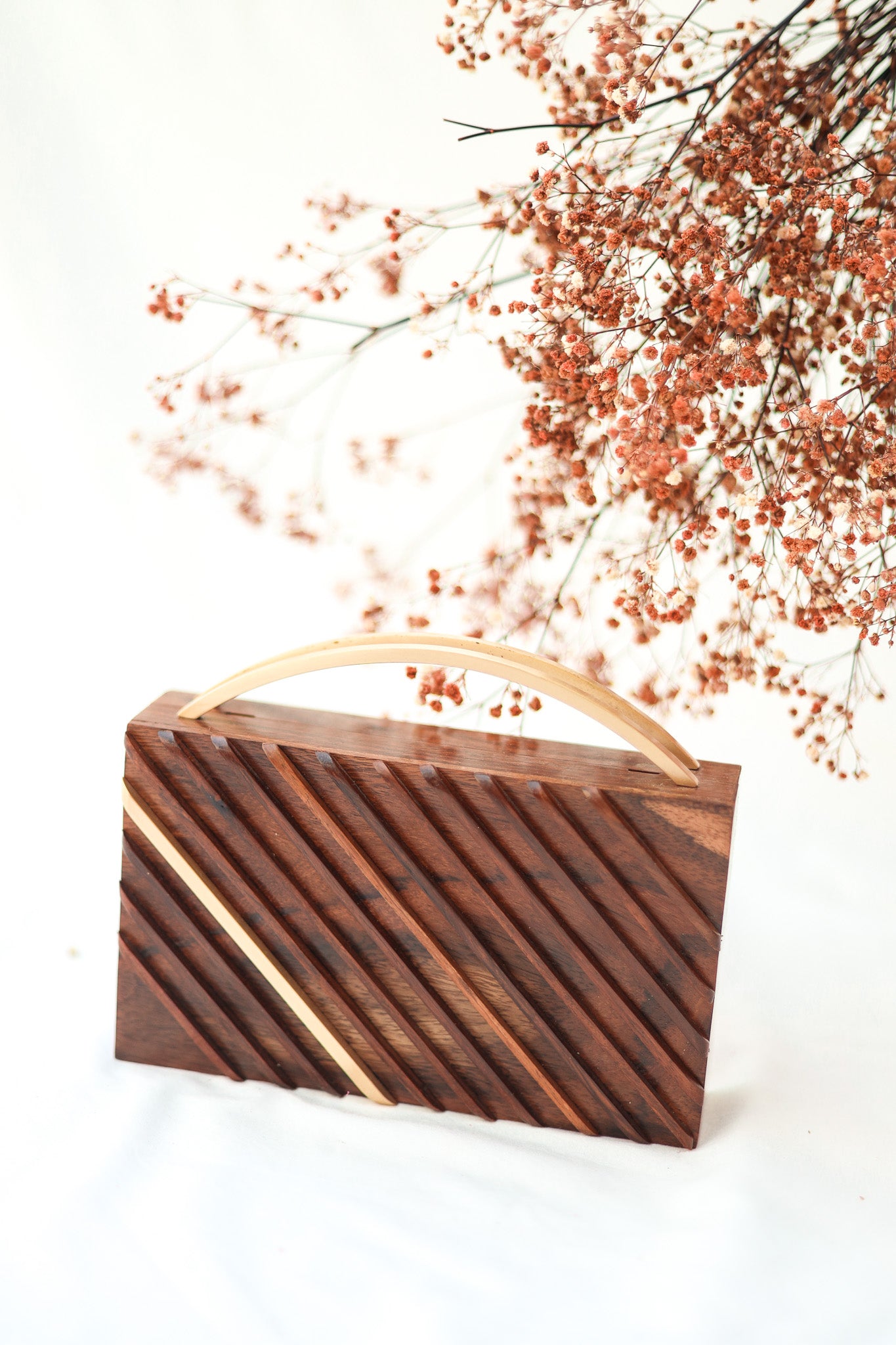 Wooden Clutch Bag, Close to the Nature Wooden Bag, Selomenika