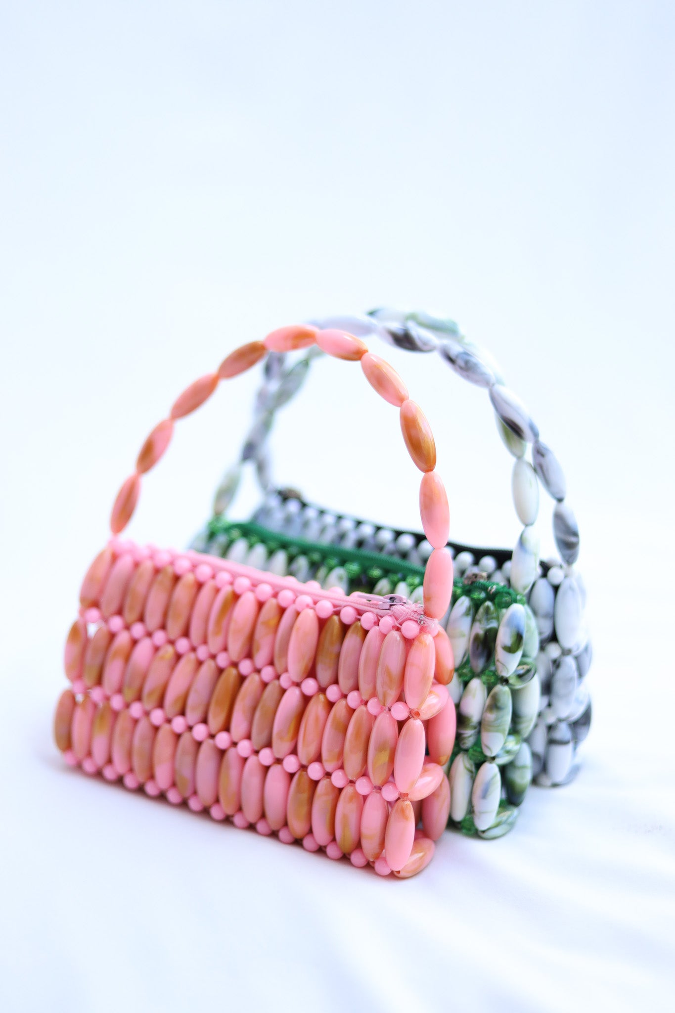 Too Chic Pink Beaded Bag