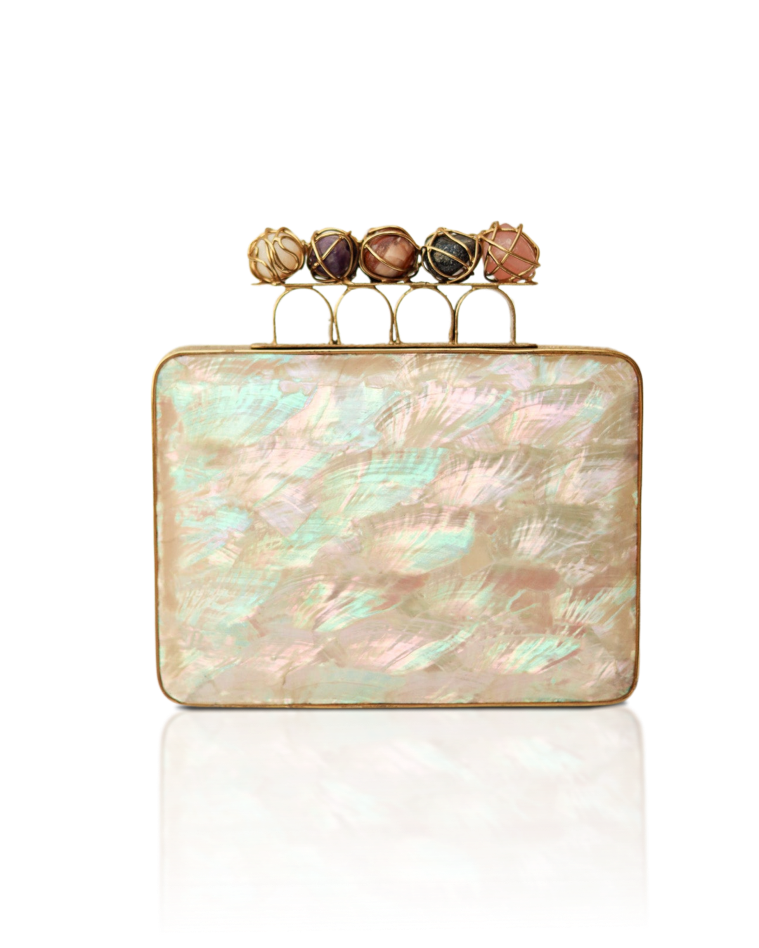 Star of Nights Mother of Pearl Clutch