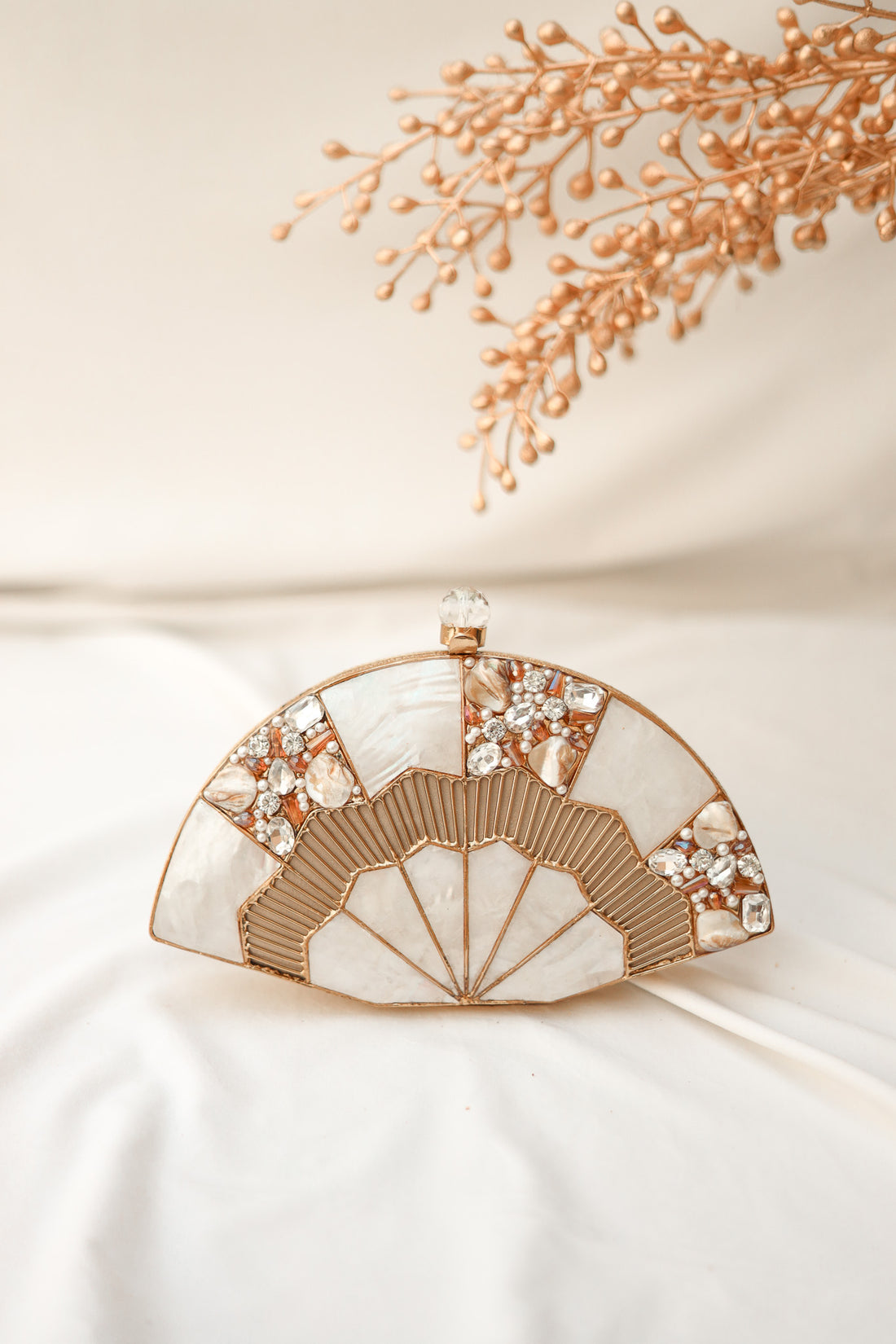 Unique Evening Clutch Bag, Definition of Love Brass Clutch, Selomenika