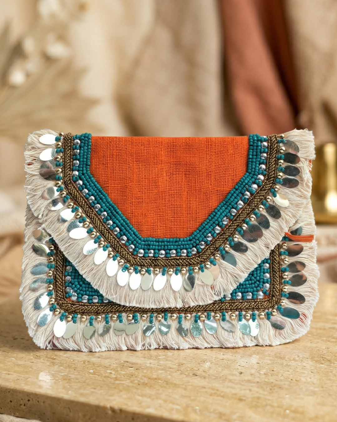 Whispers of Joy Bohemian Clutch
