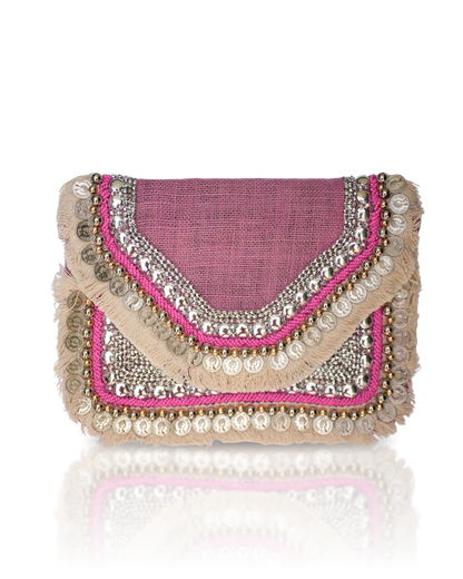 حقيبة يد بوهيمية رومانسية متوهجة