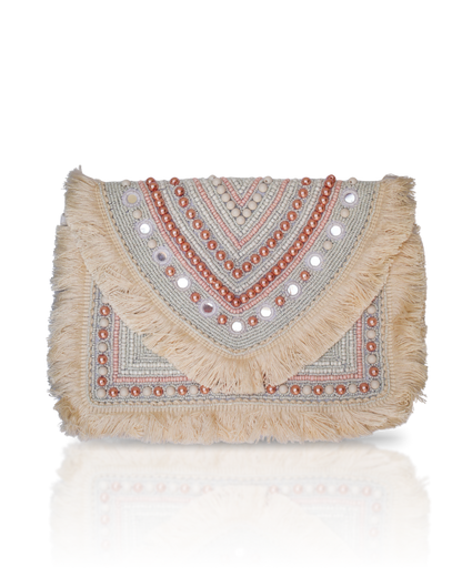 Blush Nomade Bohemian Clutch