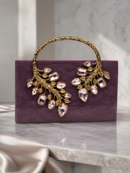 Efortless Chic Clutch(Purple)