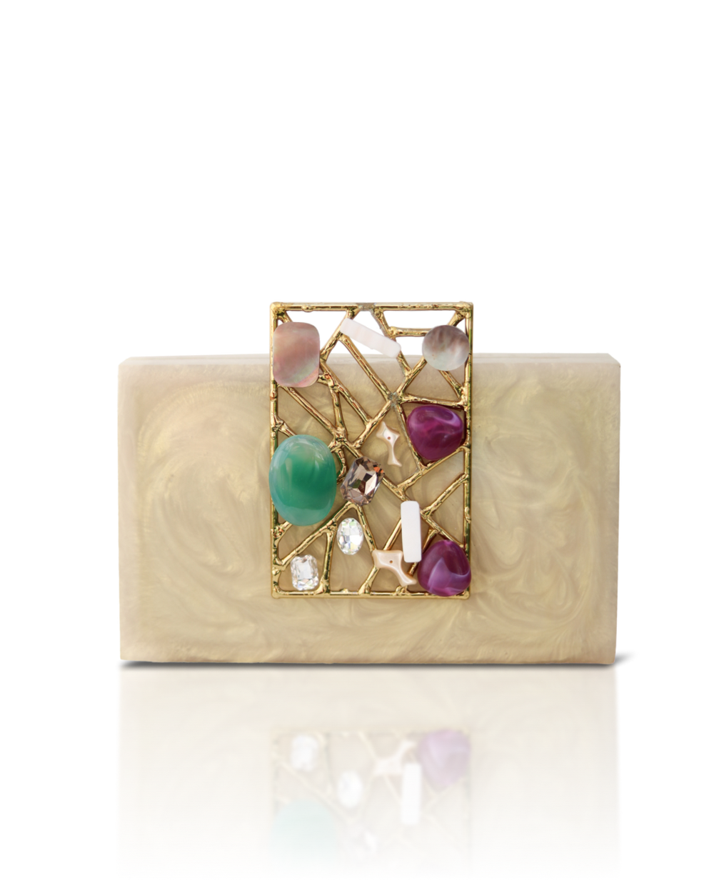 Over the Moon Resin Clutch