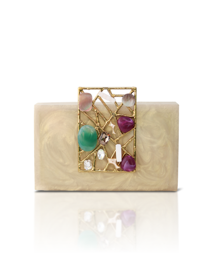 Over the Moon Resin Clutch