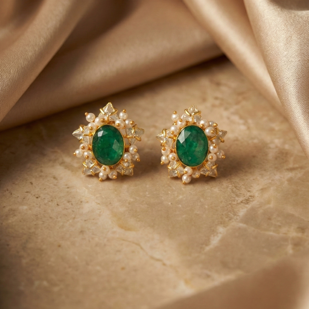 أقراط حجر اكسيد الالمونيوم الحب الدائم