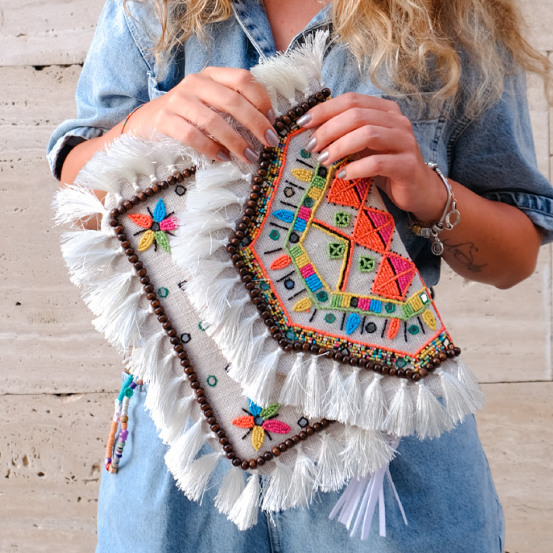 Colorful Boho Clutch Purse, Get What You Need Boho Clutch, Selomenika