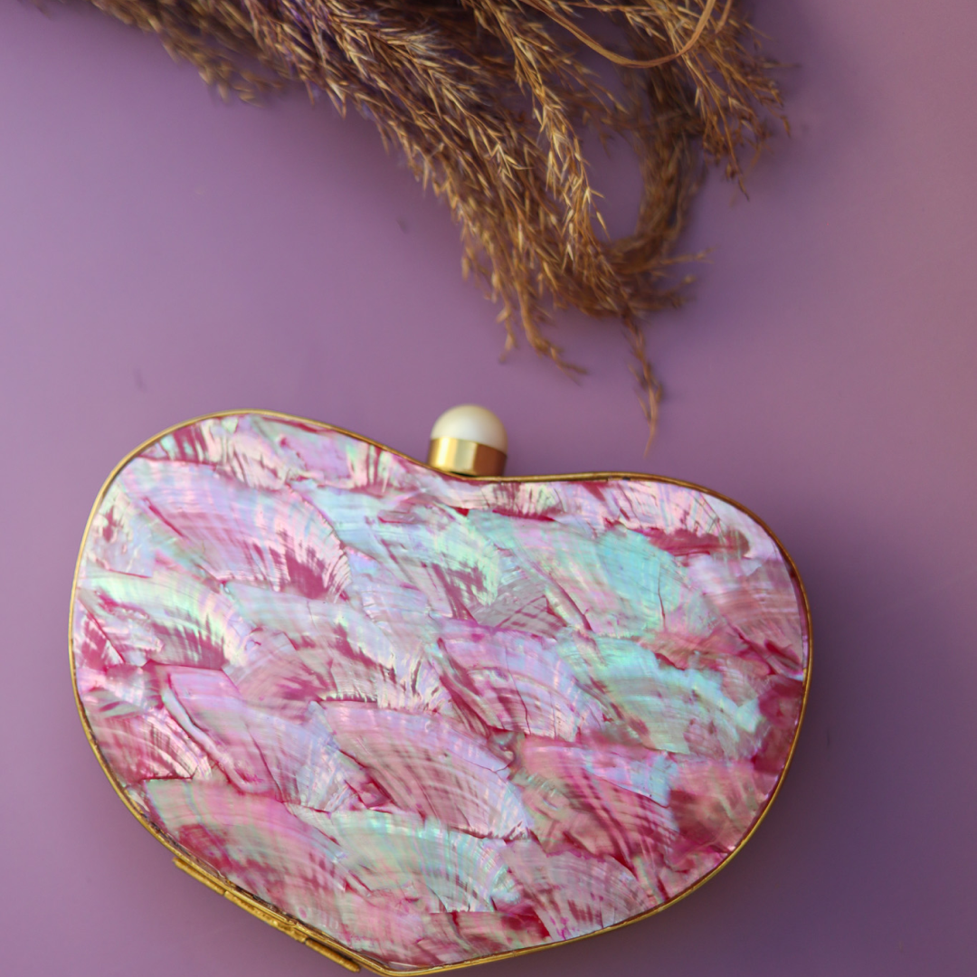 Clutch Bag For Women, Valentine Heart Shape Clutch, Selomenika